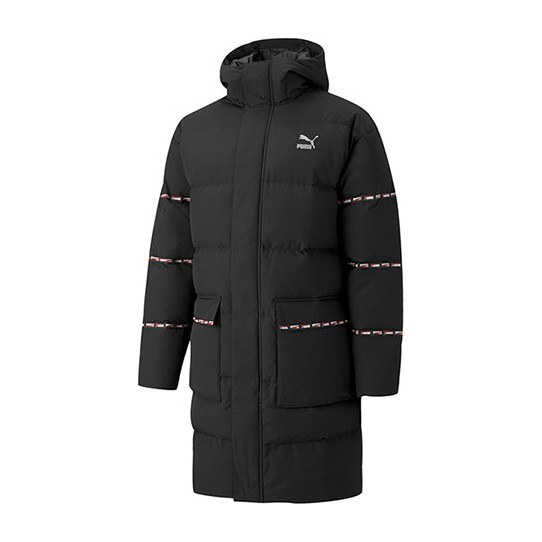 Puma Classics Long Down Jacket Black
