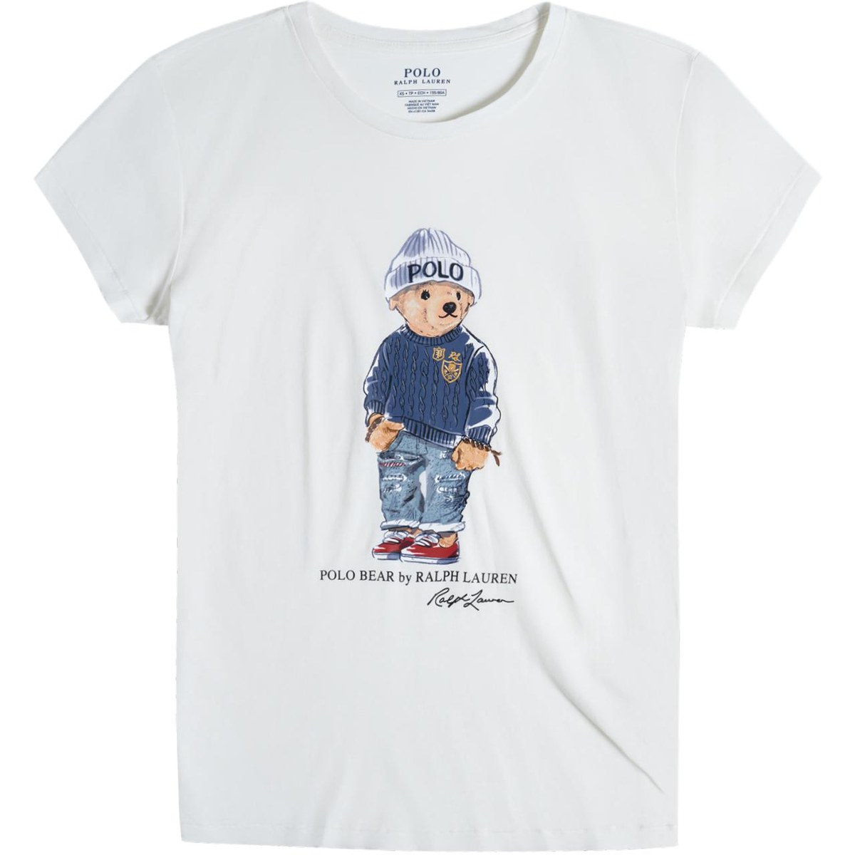 Polo Ralph Lauren Bear Print Crew Neck T-Shirt SS24 White