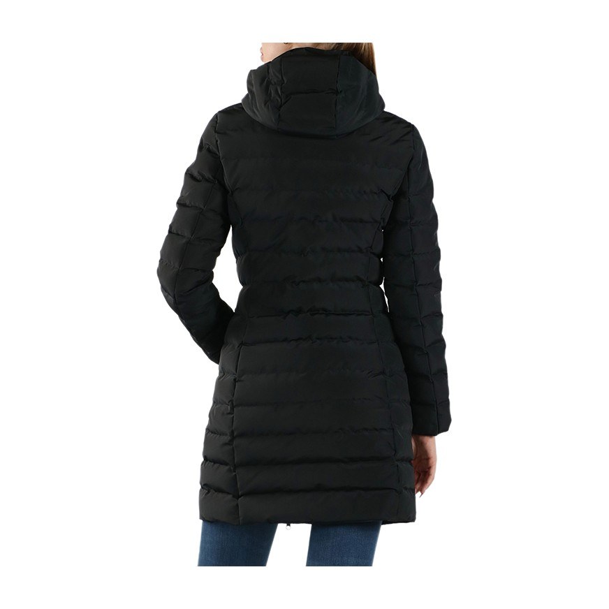 Emporio Armani EA7 Black Cotton Coat
