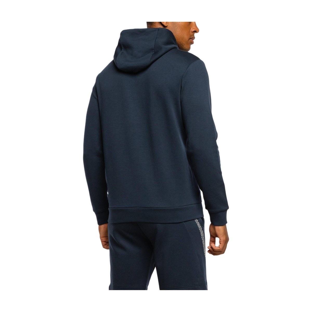 HUGO BOSS Pixel Logo Hoodie Blue