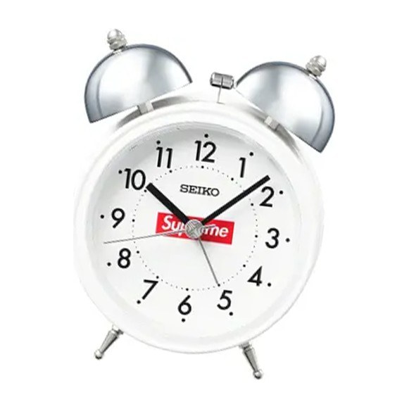 Supreme Seiko Alarm Clock White