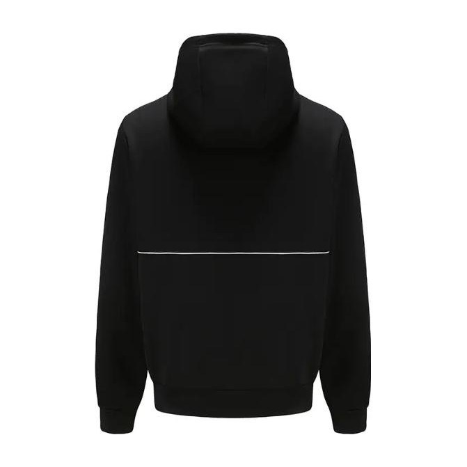 Emporio Armani Logo Print Hoodie Black