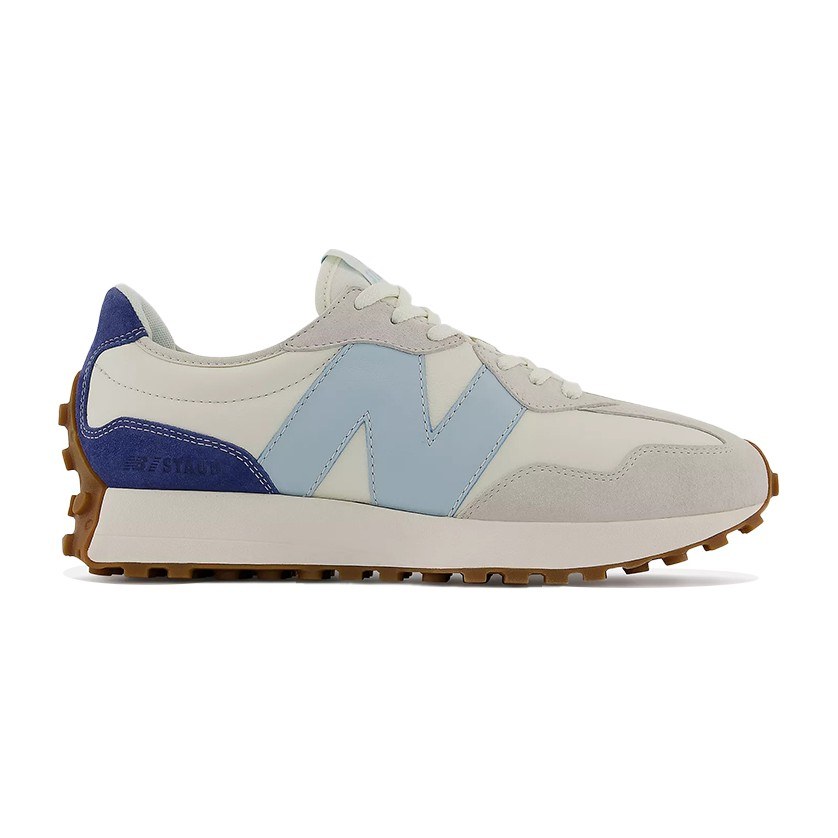 STAUD x New Balance 327 White Blue