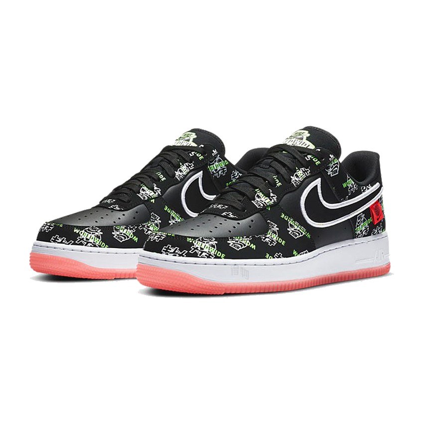 Nike Air Force 1 '07 LV8 Worldwide Black White Red
