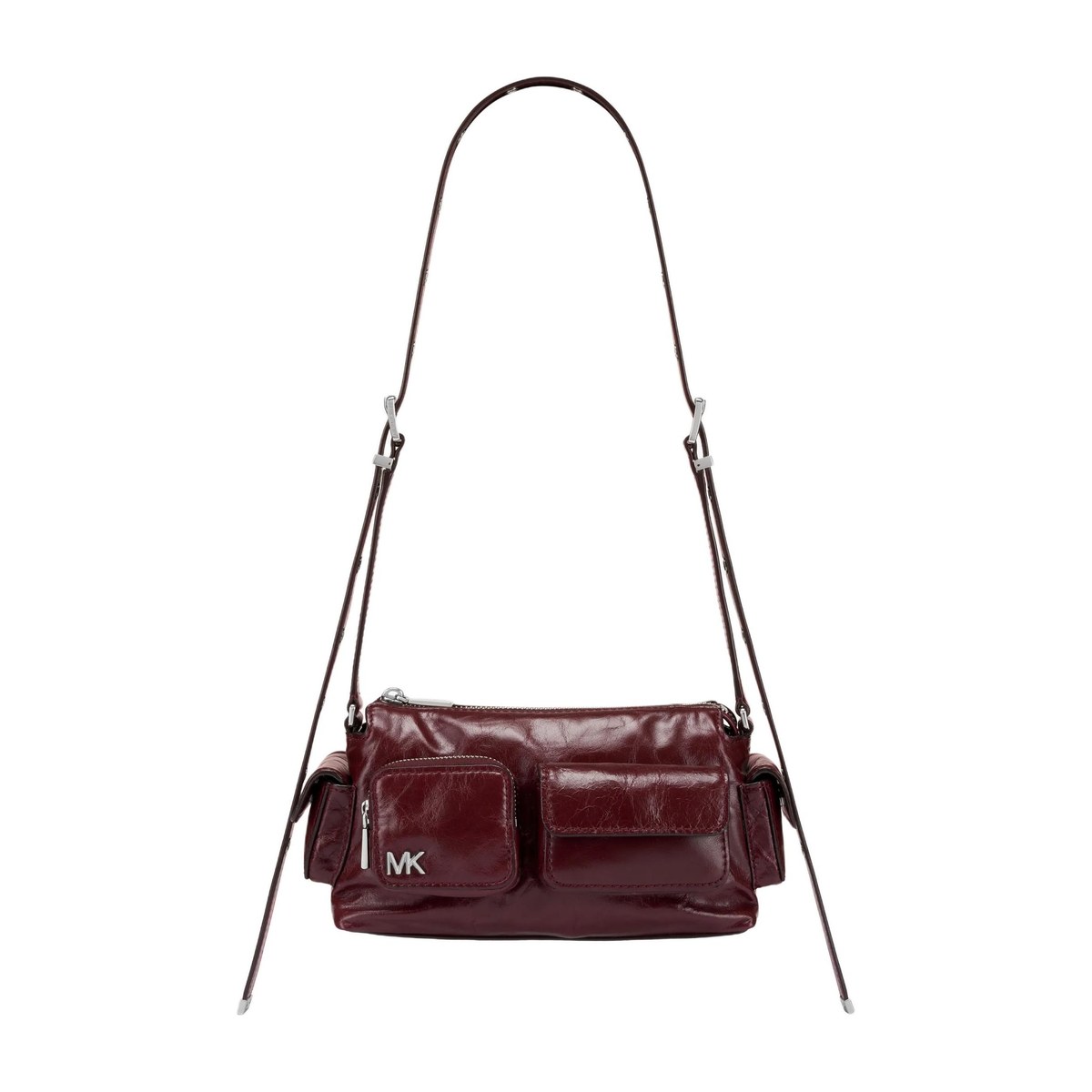 Michael Kors Dakota Small Shoulder Bag Brown Red