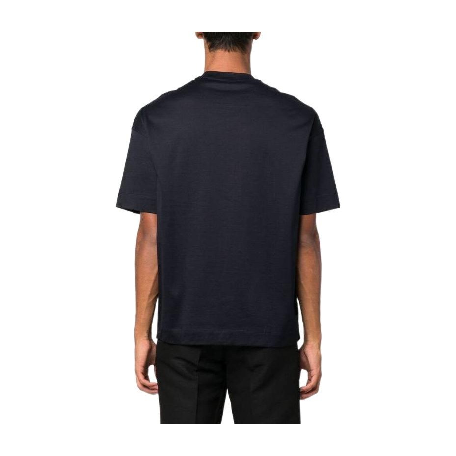 Emporio Armani SS22 Logo T-Shirt Blue