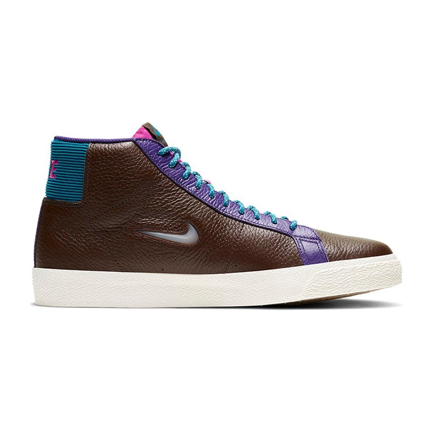 Nike Blazer Mid White Brown Blue