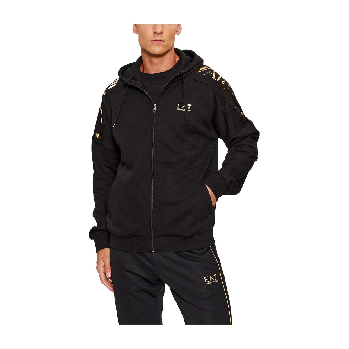 Emporio Armani EA7 Hoodie Jacket Black