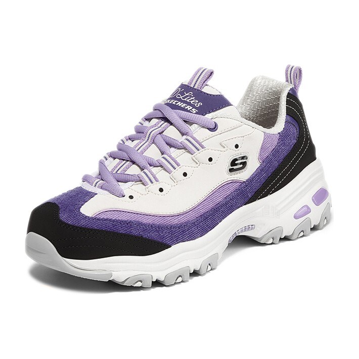 Skechers D'LITES 1.0 White Purple