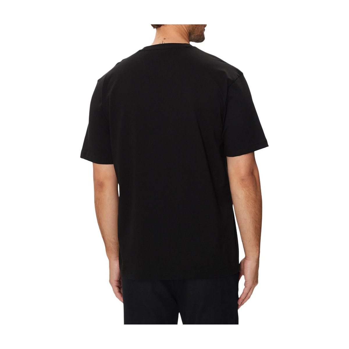 HUGO BOSS Logo Patch Crewneck T-Shirt Black