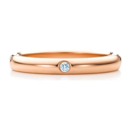 Tiffany & Co. Elsa Peretti 18K Rose Gold Diamond Ring