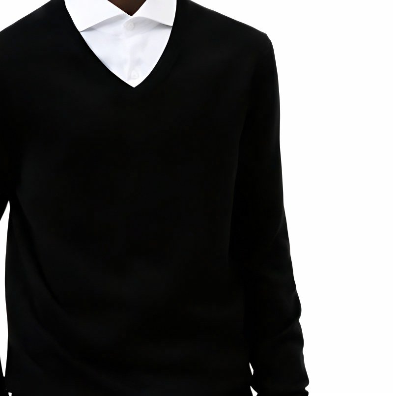 HUGO BOSS V-Neck Sweater Black