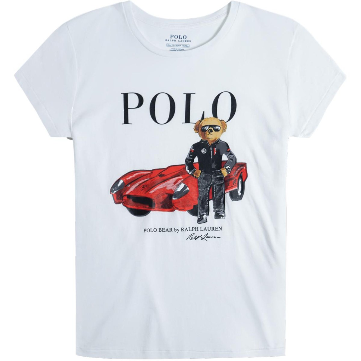Polo Ralph Lauren SS24 Bear Print Tee White