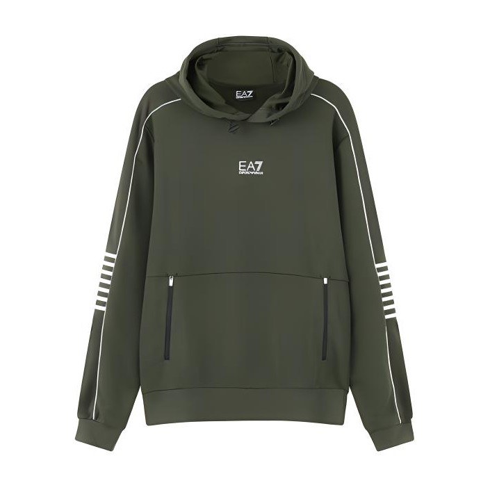 Emporio Armani EA7 FW23 Hoodie Deep Green