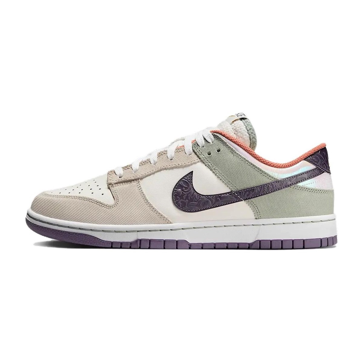 Nike Dunk Low Retro SE White Green Purple