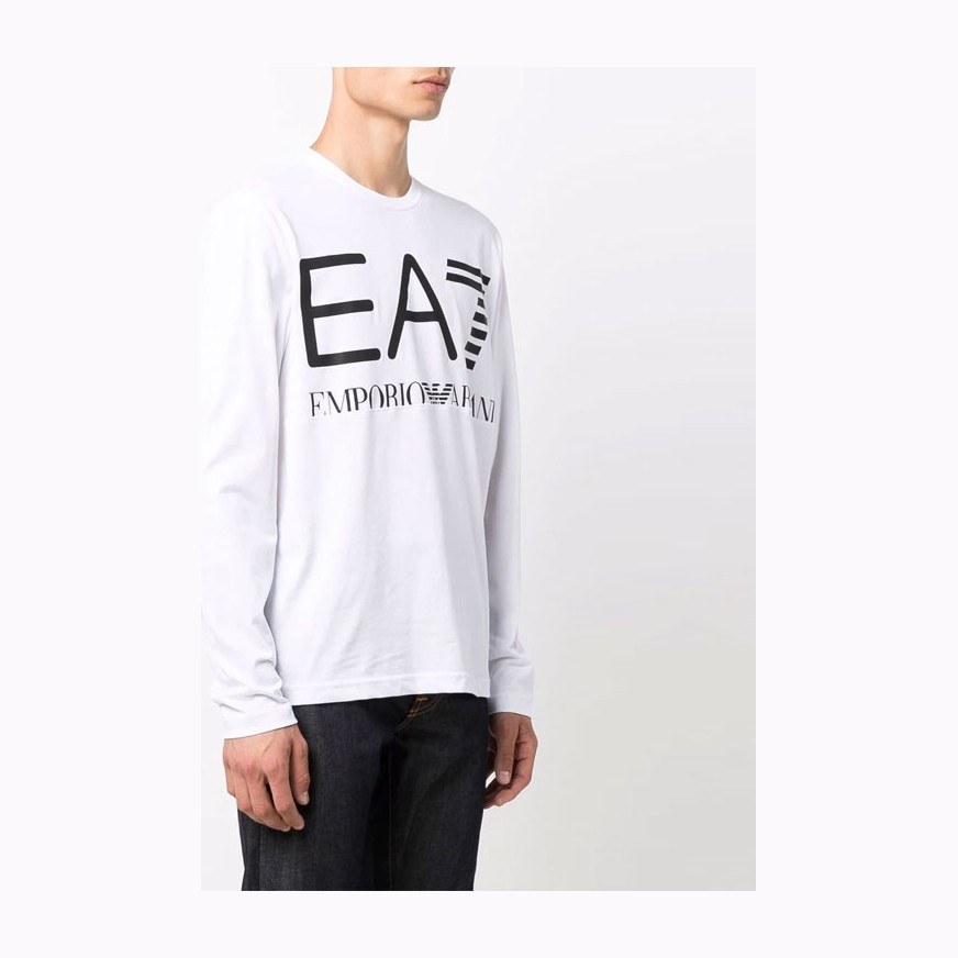 Emporio Armani EA7 Long Sleeve T-Shirt White