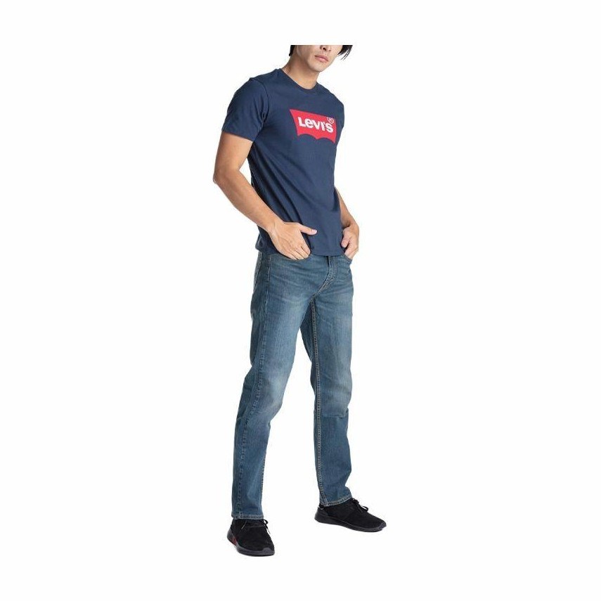 Levis Logo Crewneck Tee Navy