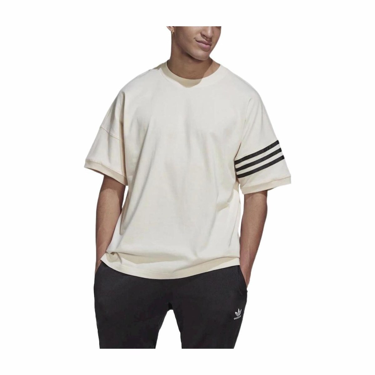 adidas Originals Classic Stripes SS22 Tee White