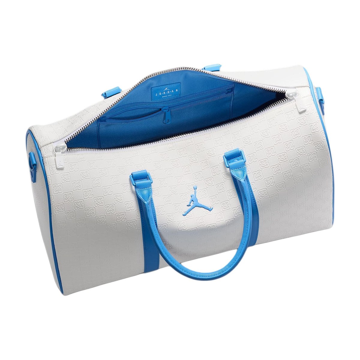 Jordan Monogram Travel Bag White