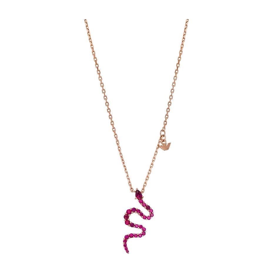 Emporio Armani Snake Pendant Necklace Gold