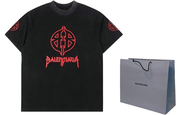 Balenciaga FW23 Logo T-Shirt Black