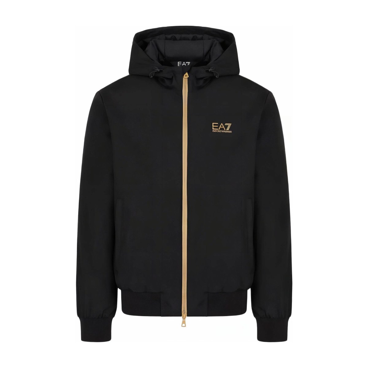 Emporio Armani EA7 Black Hoodie Jacket