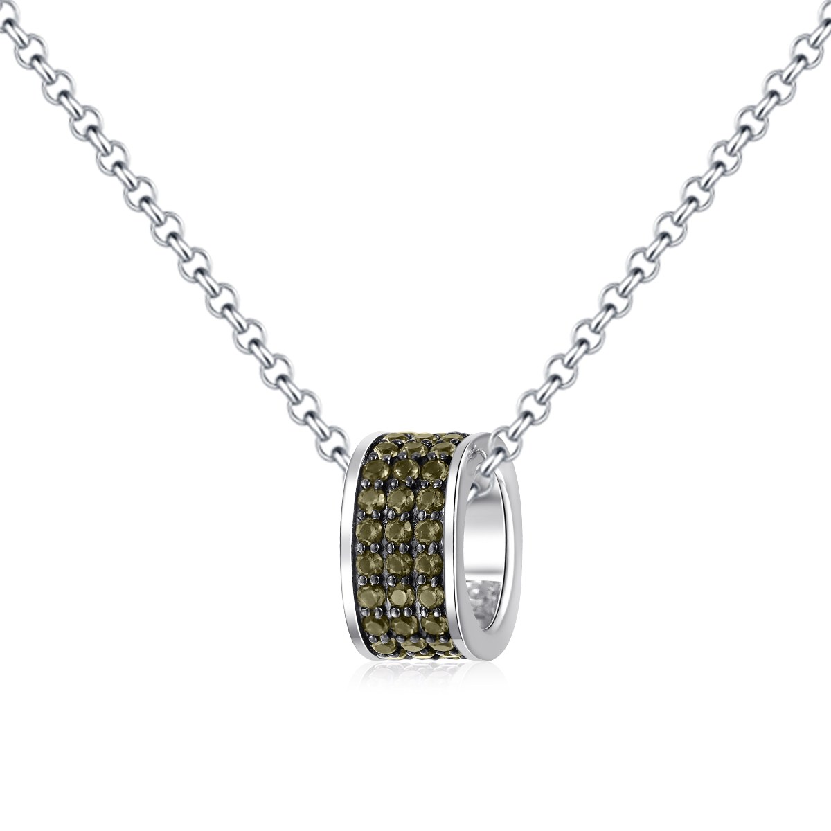 apm Monaco Ring Pendant Adjustable Necklace 925 Silver