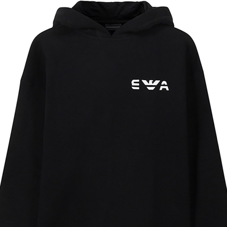 Emporio Armani Fleece Hoodie Black