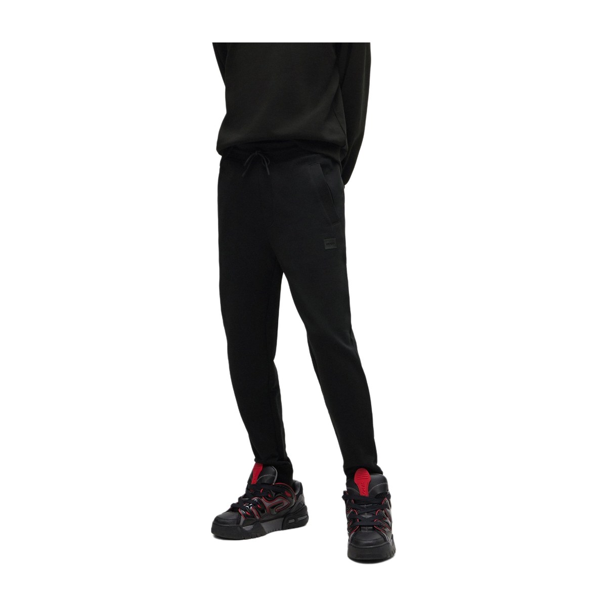 HUGO BOSS Cotton-Terry Tracksuit Bottoms With Logo Detail