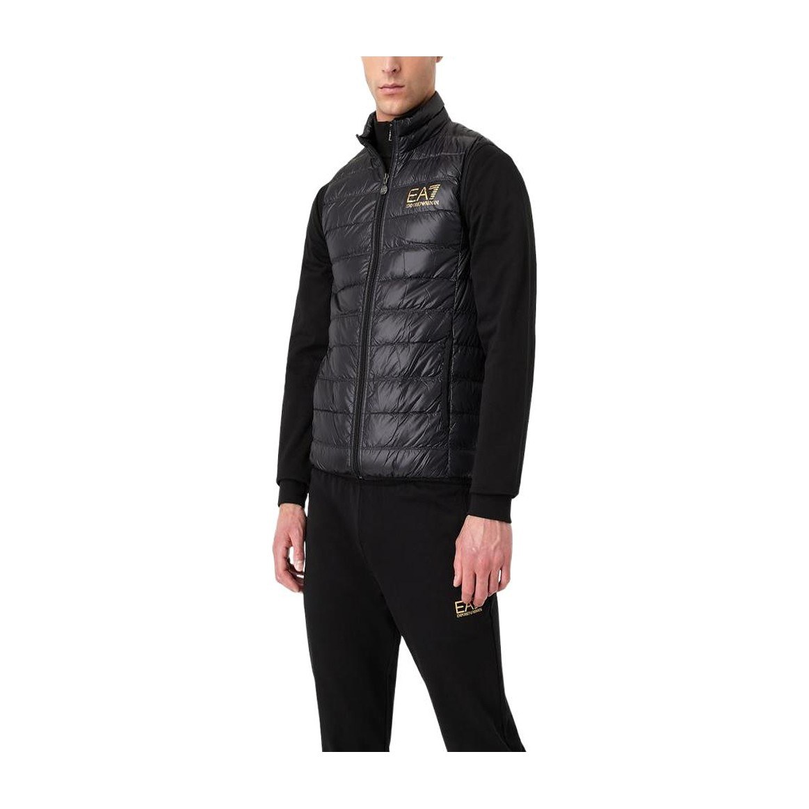 Emporio Armani EA7 Quilted Vest Black