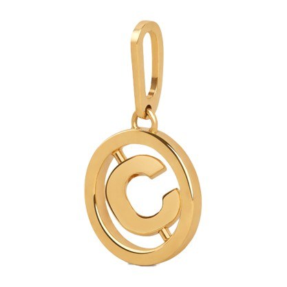 Celine Separable Swivel Gold Pendant