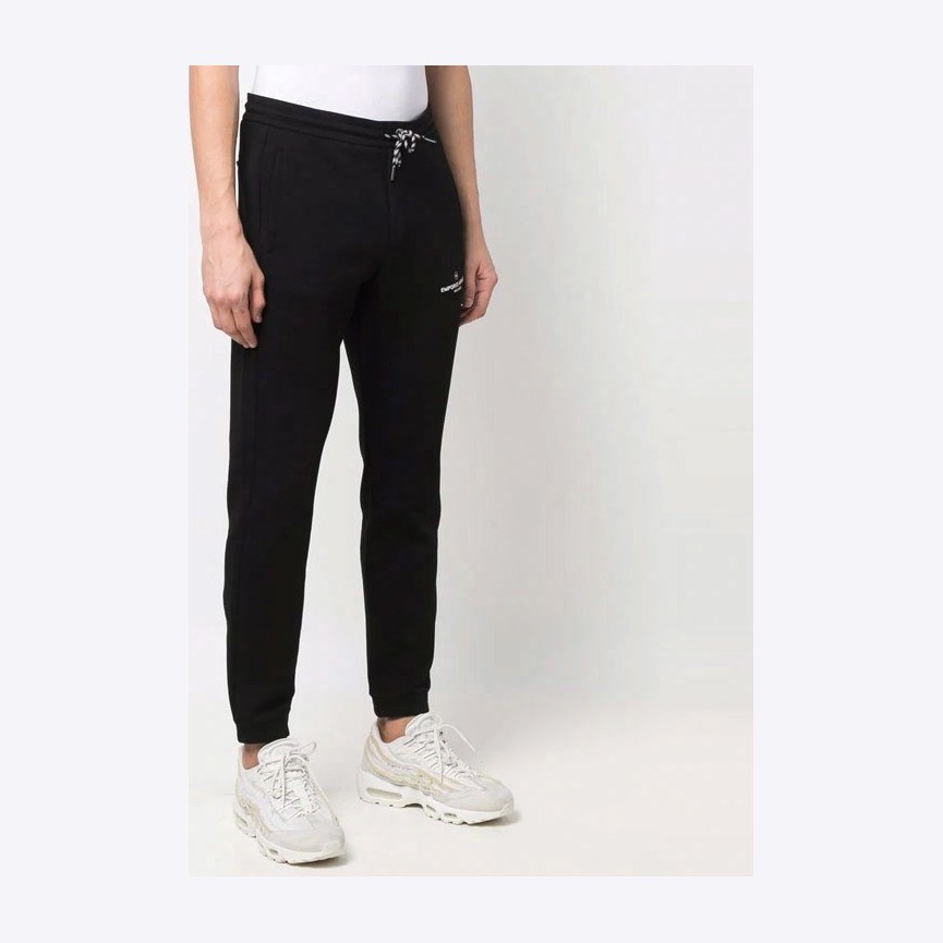Emporio Armani SS22 Logo Drawstring Sweatpants Black