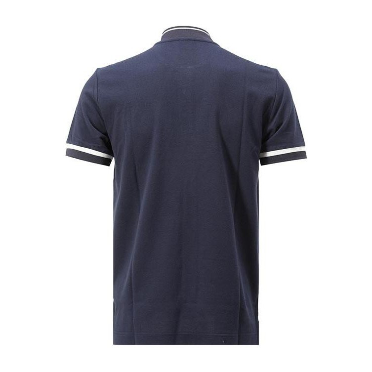 Emporio Armani EA7 Striped Logo Polo Navy