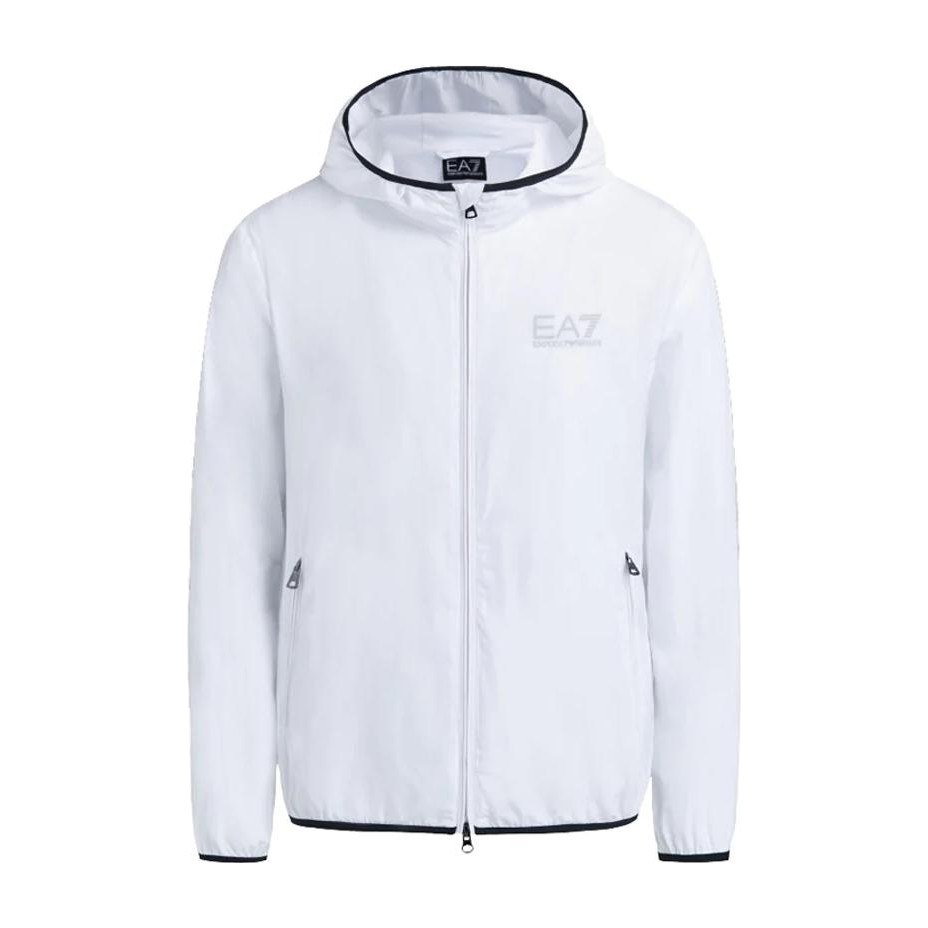 Emporio Armani Logo Zip Jacket White