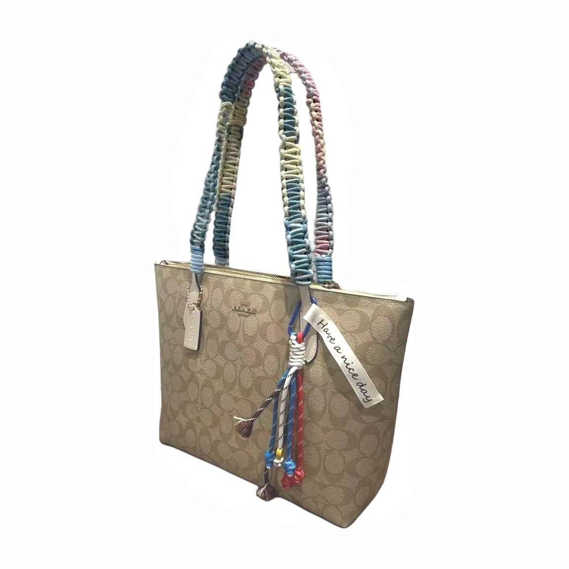 COACH Zip Top Tote PVC