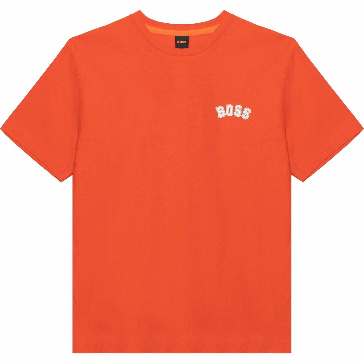 HUGO BOSS Logo Crewneck T-Shirt Orange