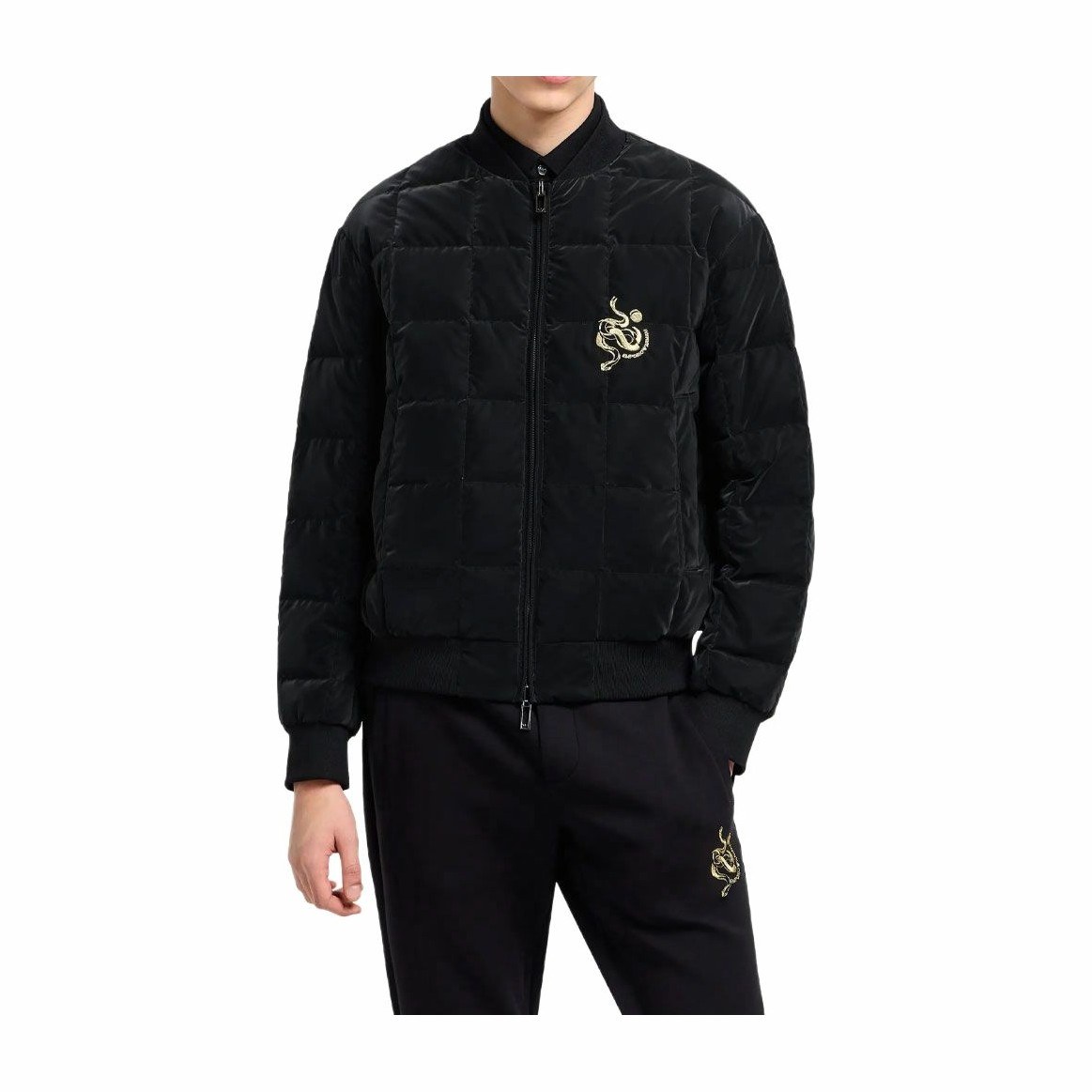 Emporio Armani SS25 Black Reversible Down Jacket