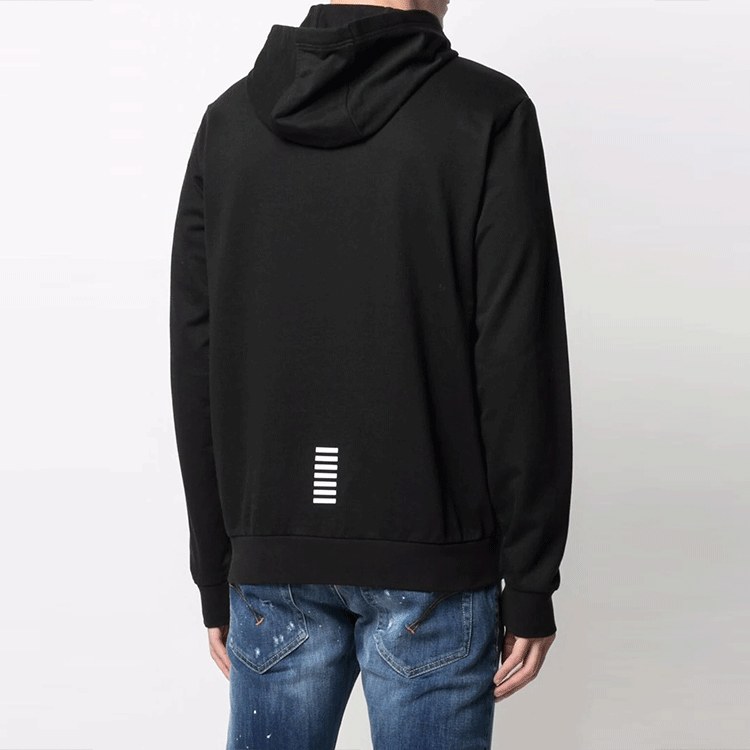 Emporio Armani Logo Hoodie Black