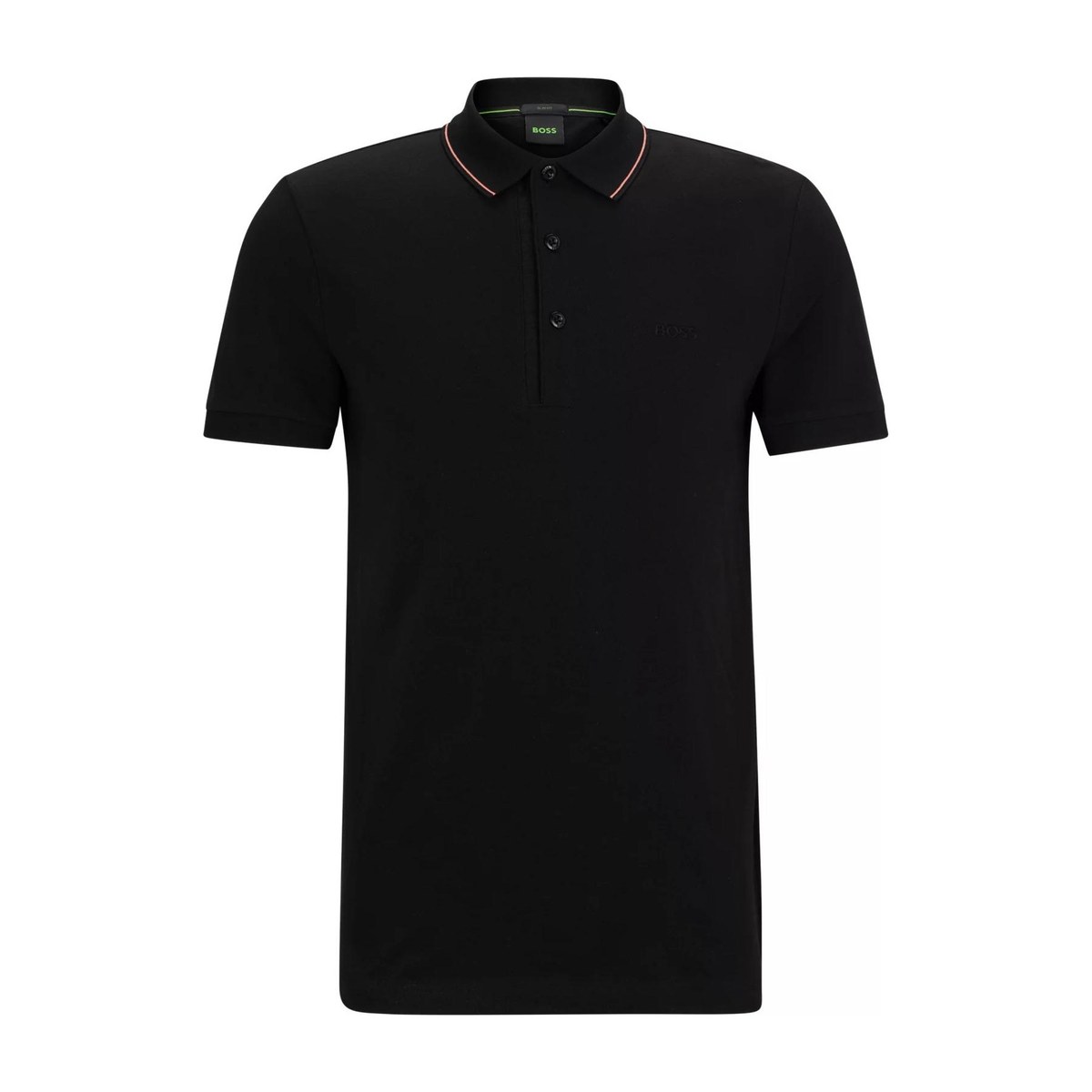 HUGO BOSS Cotton-Piqu Slim-Fit Polo Shirt With Tonal Logo PoloPolo