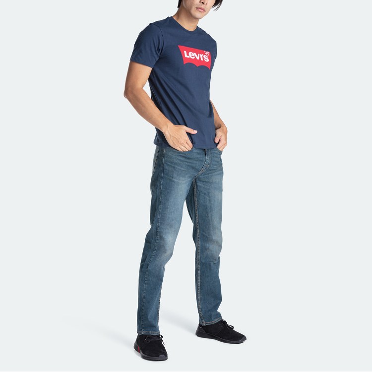 Levis Logo Crewneck Tee Navy