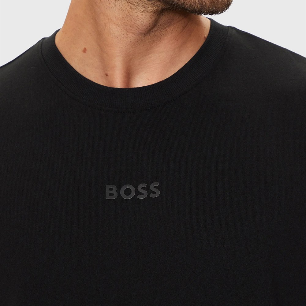 HUGO BOSS Logo Patch Crewneck T-Shirt Black