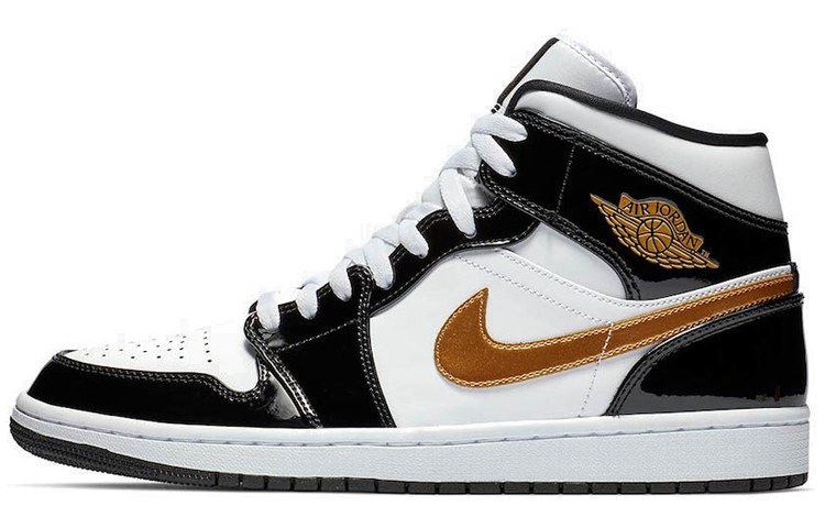 Jordan Air Jordan 1 Mid Black Gold 2019