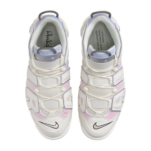 Nike Air More Uptempo White Blue Pink