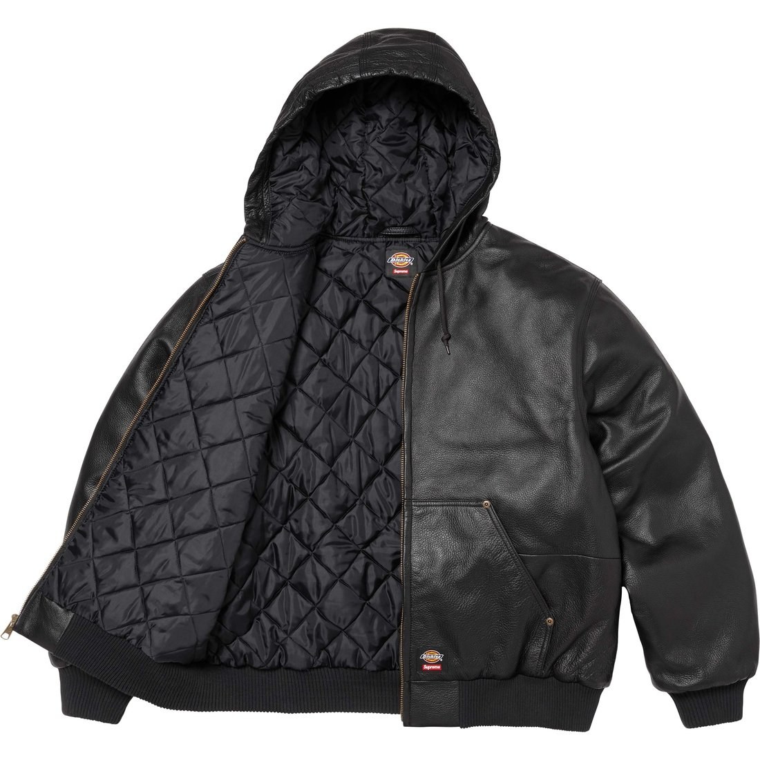 Supreme x Dickies Hooded Leather Work Jacket