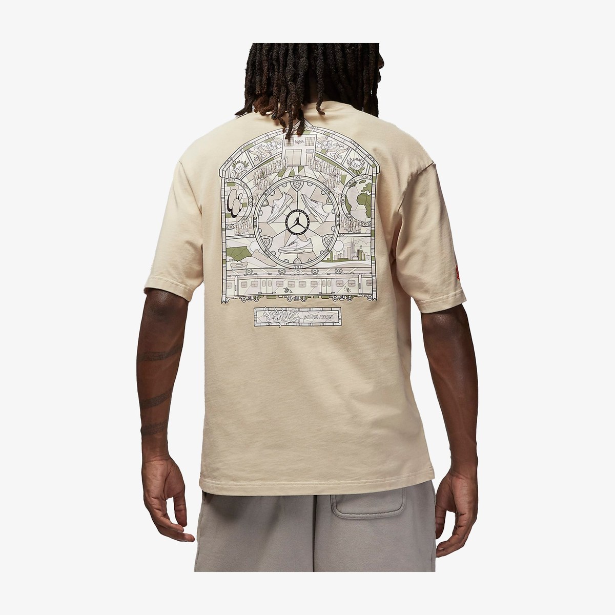 Jordan x Shelflife Logo T-Shirt Beige