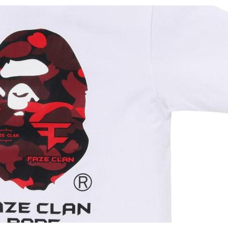 BAPE x FaZe Clan SS23 Camo Tee White