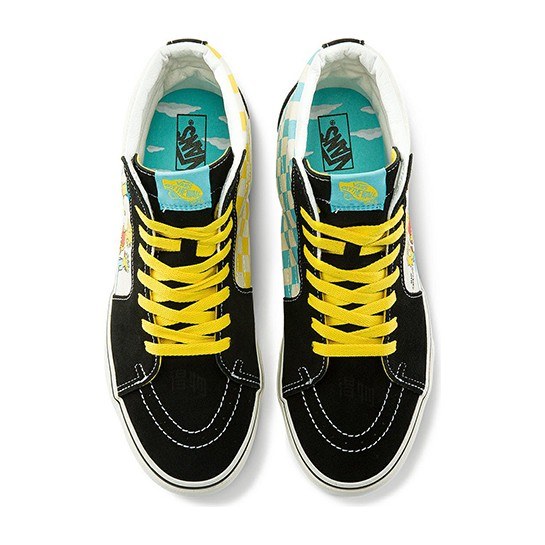 Vans SK8 High The Simpsons Black White