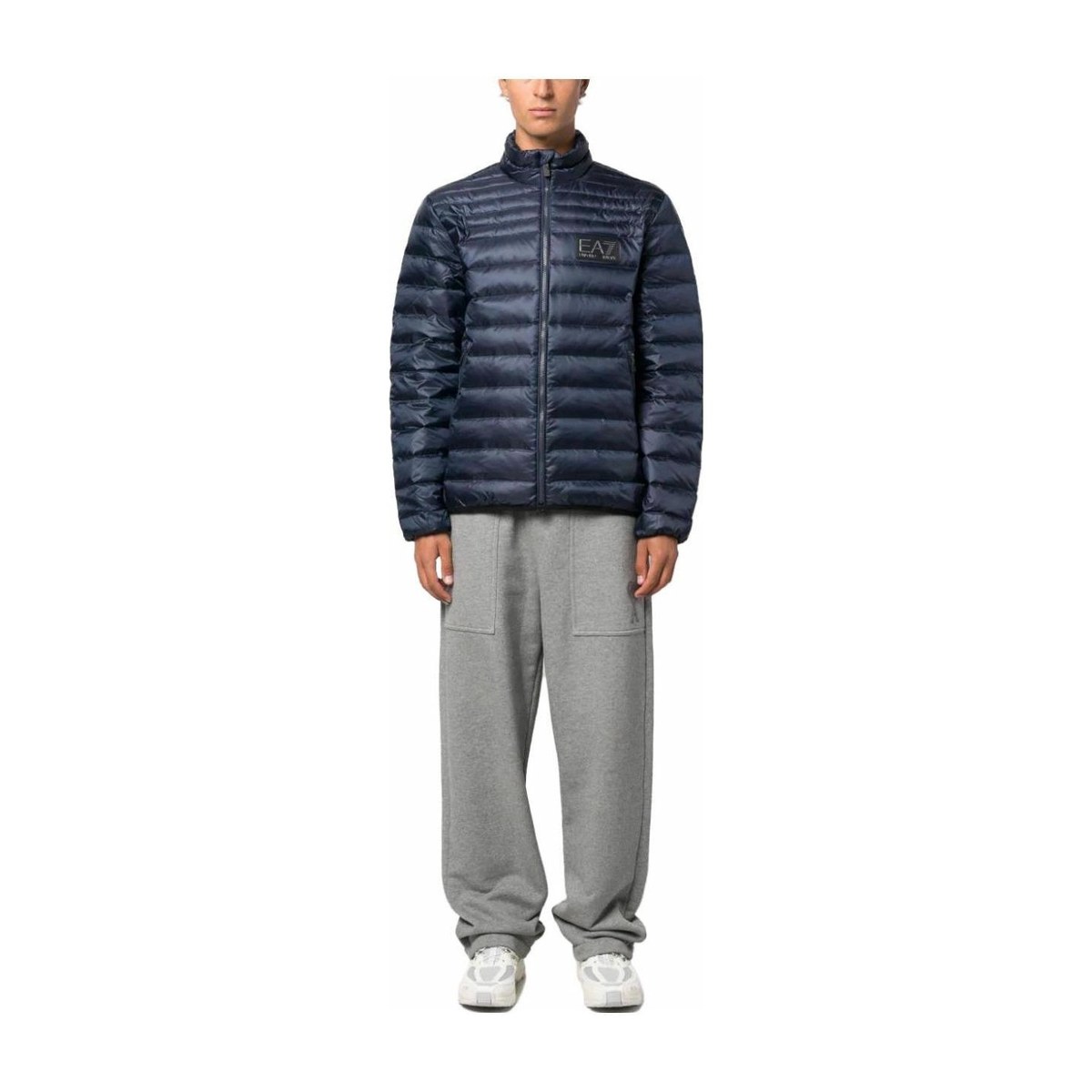Emporio Armani EA7 Logo Zip Jacket Navy