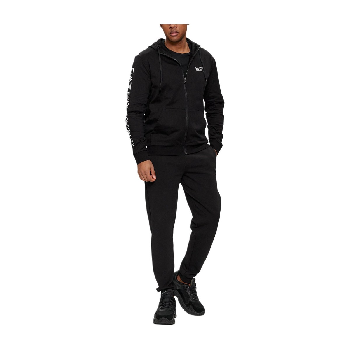 Emporio Armani Letter Print Hoodie