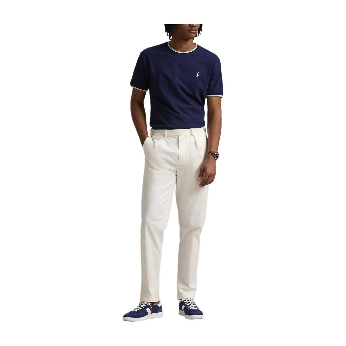 Polo Ralph Lauren SS25 Solid Pony Embroidered Crewneck T-Shirt Blue